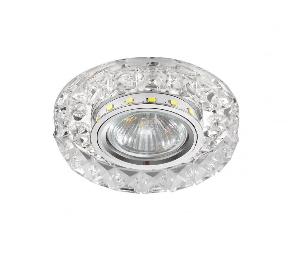 LUXERA 71074 - Oprawa reflektorowa CRYSTALS 1xGU10/50W/230V + LED STRIPE