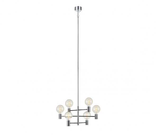 Markslöjd 106419 - Żyrandol CAPITAL 6xE27/60W/230V błyszczący chrom
