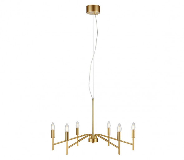 Markslöjd 108210 - Żyrandol na lince MONARCH 6xE14/18W/230V złoty
