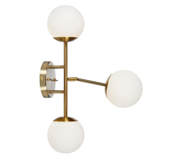 Markslöjd 108254 - Tablica informacyjna TRINITY 3xG9/20W/230V gold/biały