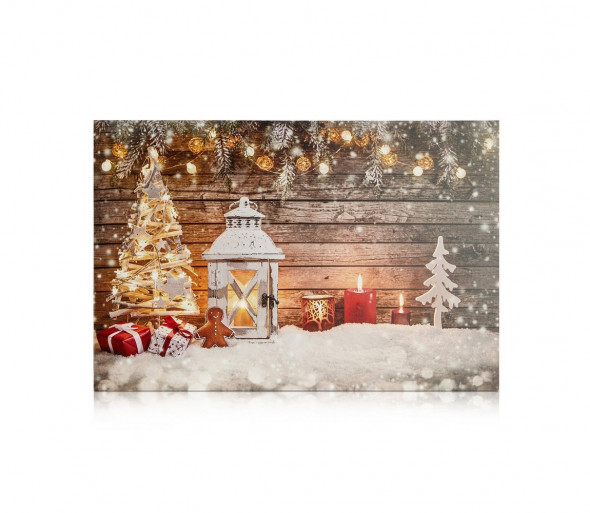 Markslöjd 704496 - LED Świecący obraz dekoracyjny CANVAS 3xLED/0,18W/2xAA latarnia