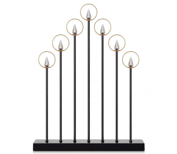 Markslöjd 704837 - Świąteczny świecznik GABRIEL 7xE5/0,8W/230/12V