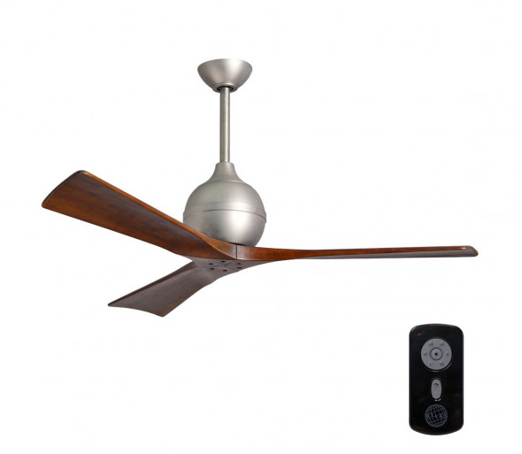 Matthews VEN-IR3-52 - Wentylator sufitowy IRENE 52″ matowy nikiel/orzech