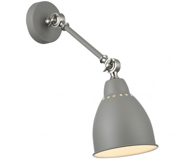 Maytoni MOD142-WL-01-GR - Kinkiet DOMINO 1xE27/40W/230V szary