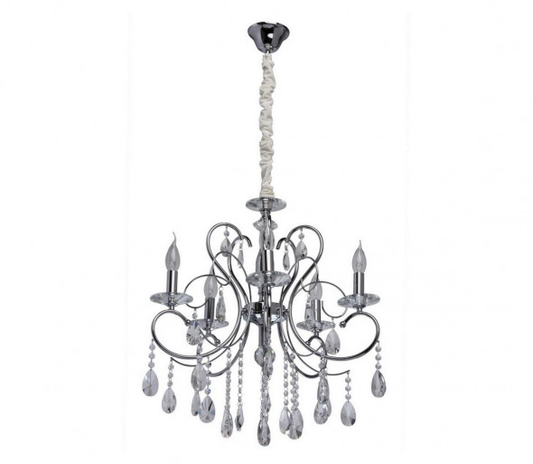 MW-LIGHT - Żyrandol kryształowy na łańcuchu ADELE 5xE14/40W/230V