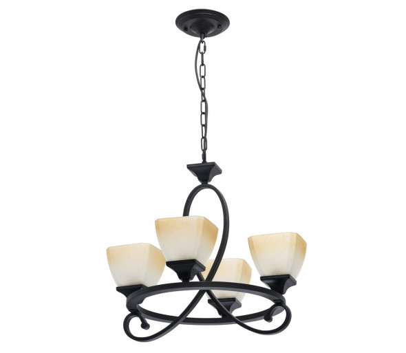 MW-LIGHT - Żyrandol na łańcuchu COUNTRY 4xE27/60W/230V