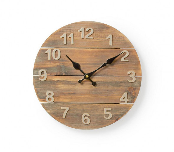 Nedis CLWA002WD30 - Zegar Ścienny 1xAA/1,5V drewno 30 cm