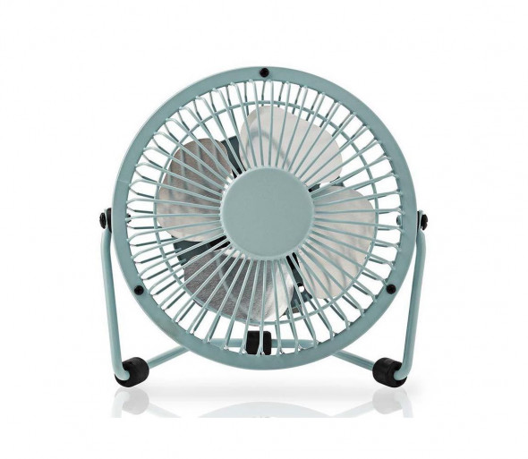Nedis FNDK1BU10 - Wentylator stołowy 3W/USB 10 cm niebieski
