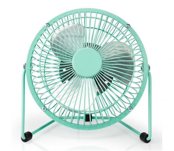 Nedis FNDK1TQ15 - Wentylator stołowy 3W/USB 15 cm turkusowy