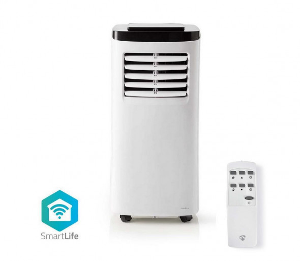 Nedis WIFIACMB1WT7- Inteligentna mobilna klimatyzacja 792W/230V Wi-Fi 7000 BTU + pilot