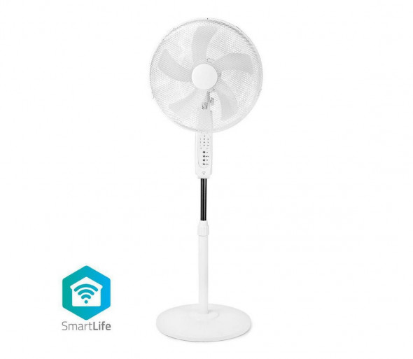 Nedis WIFIFN10CWT - Wentylator podłogowy 60W/230V Wi-Fi biały