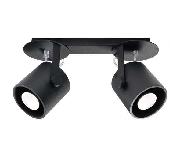 Oświetlenie punktowe LAROSA 2 2xGU10/40W/230V czarny