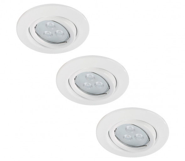 Paulmann 92027 - ZESTAW 3xLED-GU10/3,5W oprawa wpuszczana QUALITY LINE