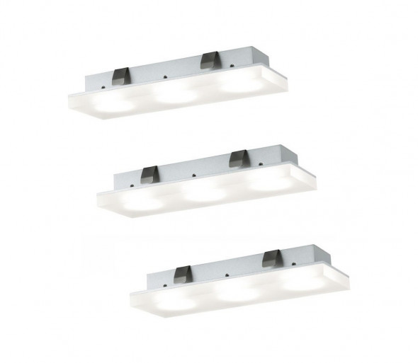 Paulmann 93577 - ZESTAW 3x LED Oprawa wpuszczana FLEECY 3xLED/3,6W/230V