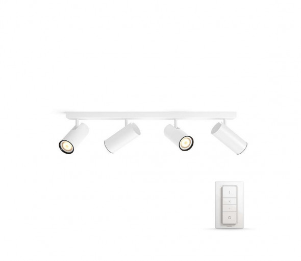 Philips 50464/31/P7 - LED Ściemnialne oświetlenie punktowe Hue BURATTO 4xGU10/5,5W