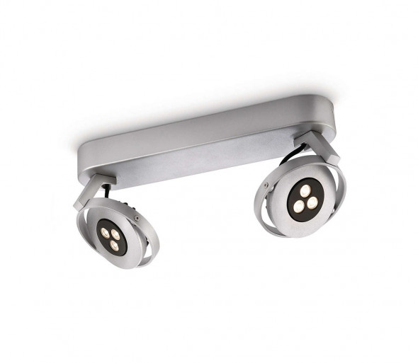 Philips 56422/48/16 - LED Reflektorek TEQNO srebrny 2xHighPower LED/7,5W/230V