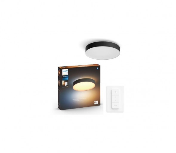 Philips -LED Ściemniany plafon Hue LED/33,5W/230V śr. 425 mm czarny + pilot