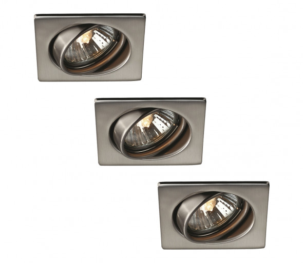 Philips Massive 59323/17/PN - ZESTAW 3x Oświetlenie łazienkowe QUARTZ 3xGU10/50W/230V