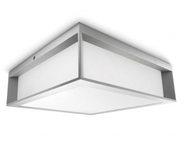Philips - Plafon zewnętrzny SKIES 2xE27/14W/230V IP44 szary