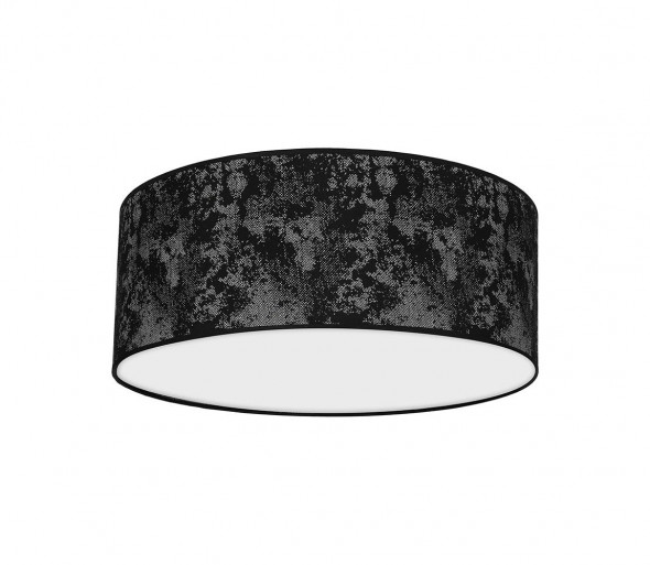 Plafon SATINO 2xE27/60W/230V czarny/szary