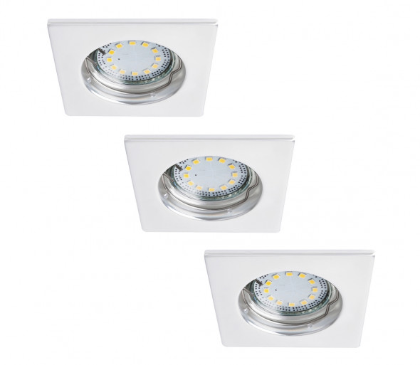 Rabalux 1052 - PACK 3x LED Oświetlenie wpuszczane LITE 3xGU10-LED/3W/230V IP44