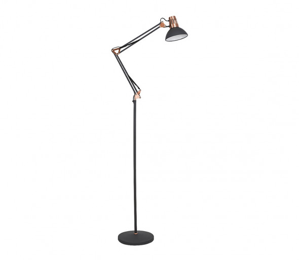 Rabalux 4523 - Lampa podłogowa GARETH 1xE27/40W/230V czarny