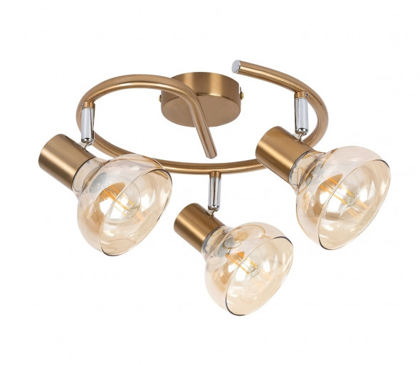 Rabalux 5549 - Oświetlenie punktowe HOLLY 3xE14/40W/230V złoty