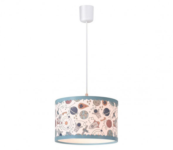 Rabalux - Żyrandol na lince E27/40W/230V niebieski