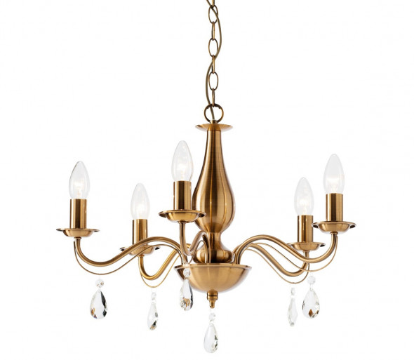 Redo 02-712 - Żyrandol na łańcuchu FABIOLA 5xE14/28W/230V