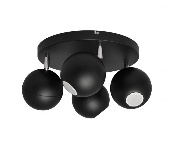 Reflektor MIDWAY 4xGU10/6W/230V czarny