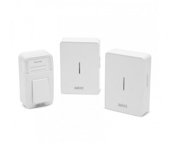 SET 2x Dzwonek bezprzewodowy do drzwi 230V IP44