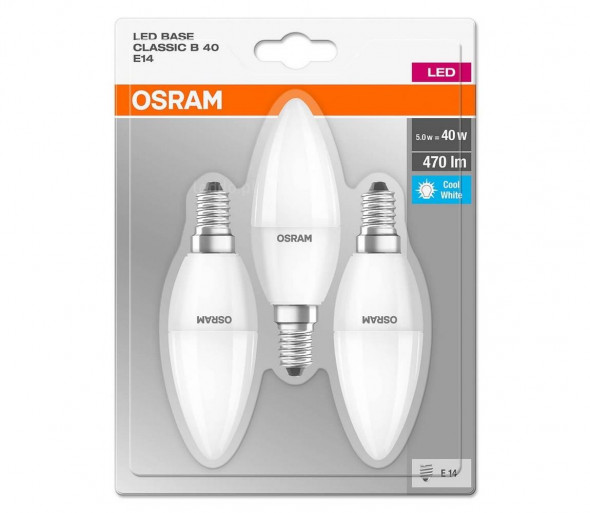 SET 3x LED Żarówka BASE B40 E14/5W/230V 4000K - Osram
