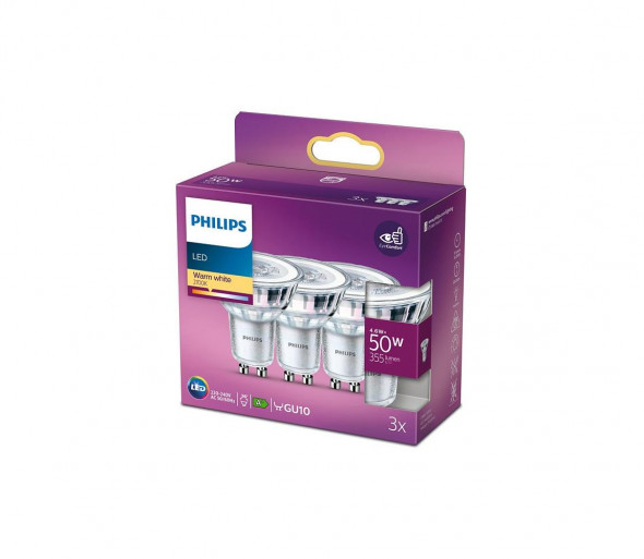 SET 3x LED Żarówka Philips GU10/4,6W/230V 2700K