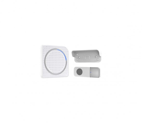 Solight 1L67 - Bezprzewodowy dzwonek do gniazdka 230V IP56 biały