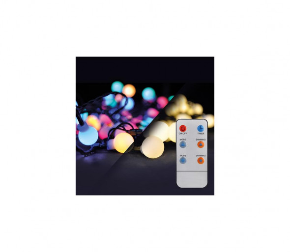 Solight 1V08-RGB - LED RGB Ściemnialny łańcuch świąteczny zewnętrzny 15 m 100xLED/230V