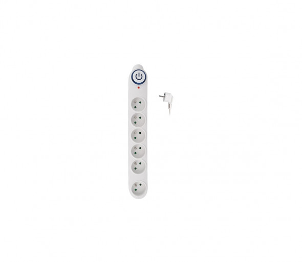 Solight PO62 - Przedłużacz z wyłącznikiem 6Z 1,5m