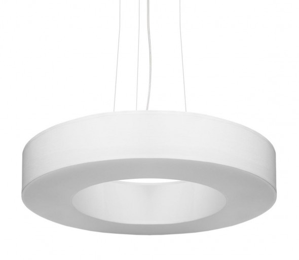 Sollux SL.0749 - Żyrandol na lince SATURNO SLIM 5xE27/60W/230V śr. 50 cm biały