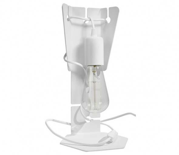 Sollux SL.0879 - Lampa stołowa ARBY 1xE27/60W/230V biała