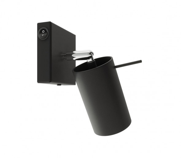 Sollux SL.1049 - Reflektor ścienny RING 1xGU10/40W/230V czarny