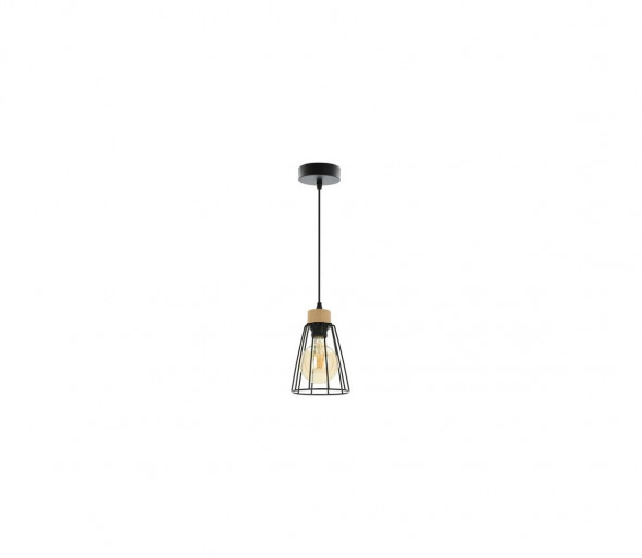 Spot-Light 1311104 - Żyrandol na lince ORAZIO 1×E27/60W/230V dąb