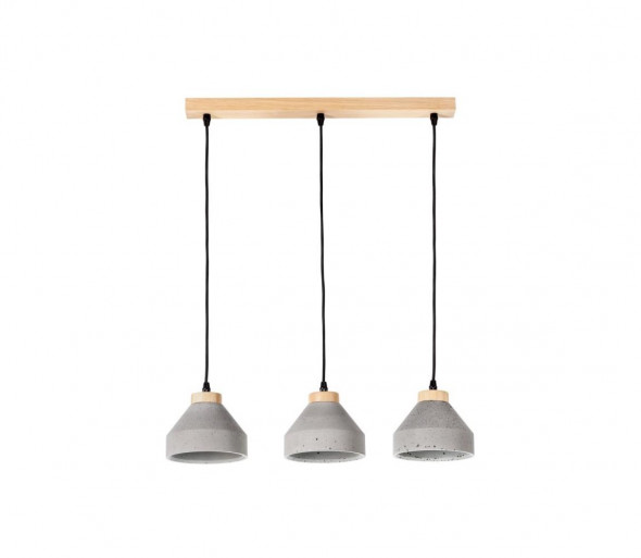 Spot-Light 1929374 - Żyrandol na lince TRISTAN 3xE14/40W/230V dąb