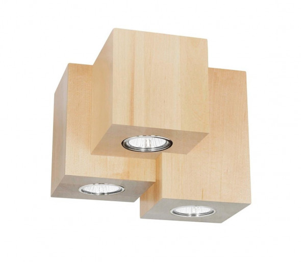 Spot-Light 2076360 - Plafon WOODDREAM 3xGU10/6W/230V