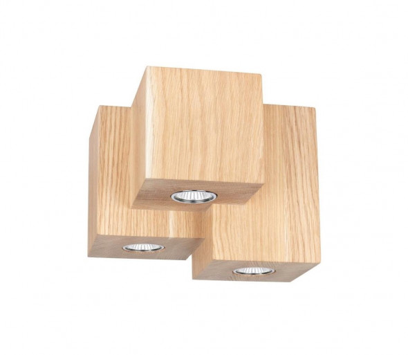 Spot-Light 2076374 - Plafon WOODDREAM 3xGU10/6W/230V