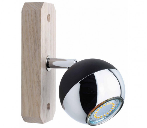 Spot-Light 2504132 - Reflektor ścienny BIANCA 1×GU10/50W/230V dąb
