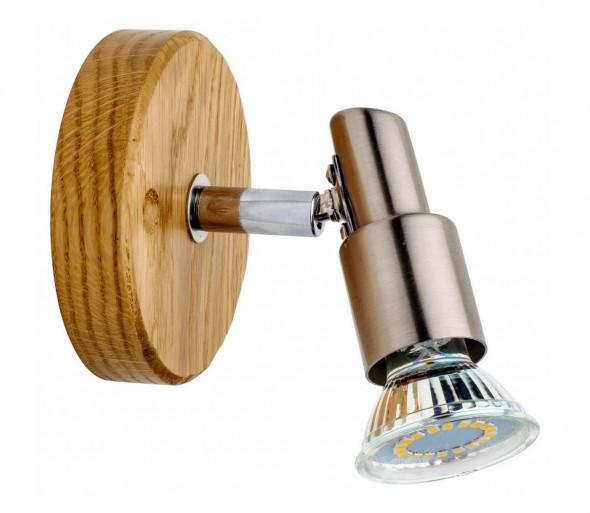 Spot-Light 2998170 - Reflektor ścienny CLASSIC WOOD 1×GU10/50W/230V dąb