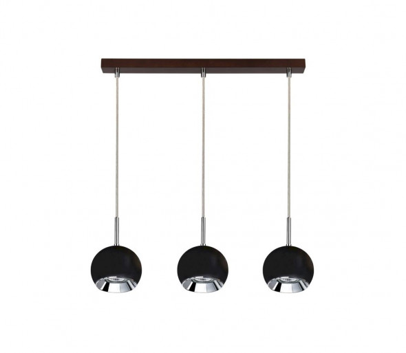 Spot-Light 5143376 - LED Żyrandol na lince BALL WOOD 3xGU10/5W/230V