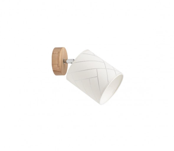 Spot-Light 56749174 - Kinkiet PUNTO 1xE27/25W/230V dąb