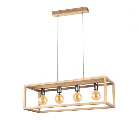 Spot-Light 61500474 - Żyrandol na lince KAGO 4xE27/60W/230V