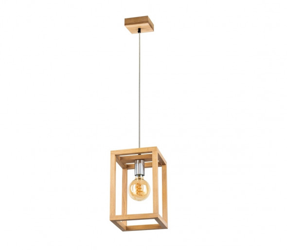 Spot-Light 61580174 - Żyrandol na lince KAGO 1xE27/60W/230V dąb matowy