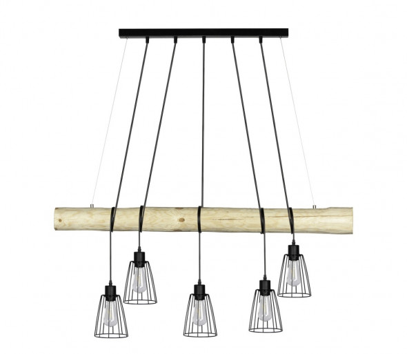 Spot-Light 69214504 - Żyrandol na lince TRABO 5xE27/60W/230V